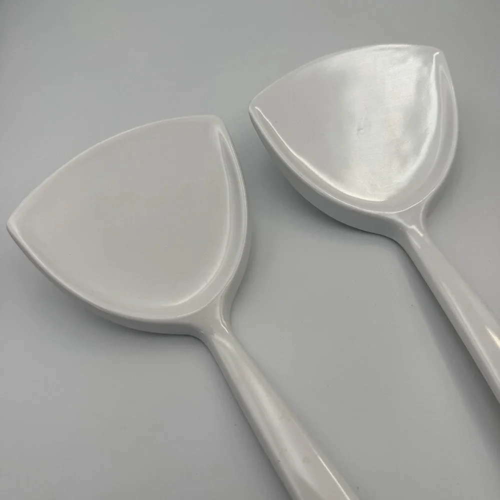(2) Vintage COPCO Spatula Wok Turner Flipper White Melamine 2530-55